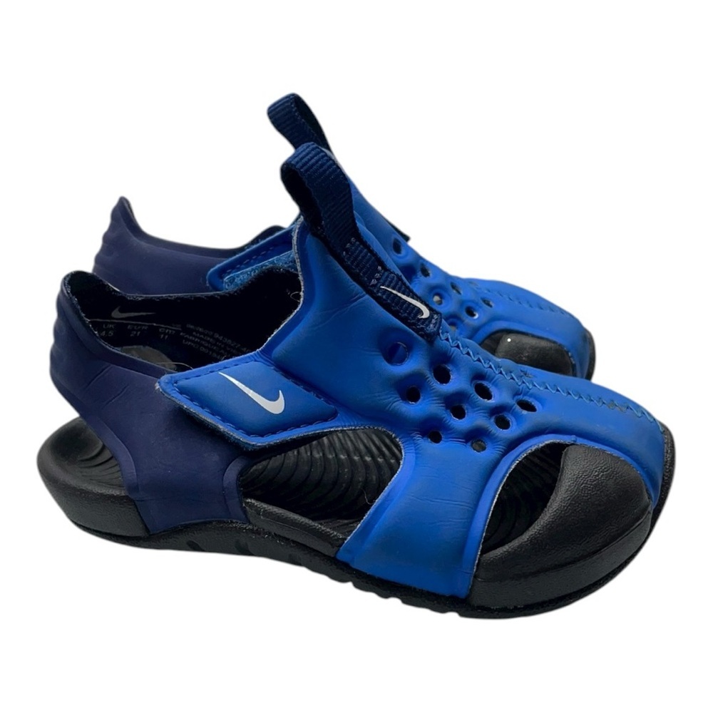 Nike Kids Blue and Navy Open-Toe Sandals